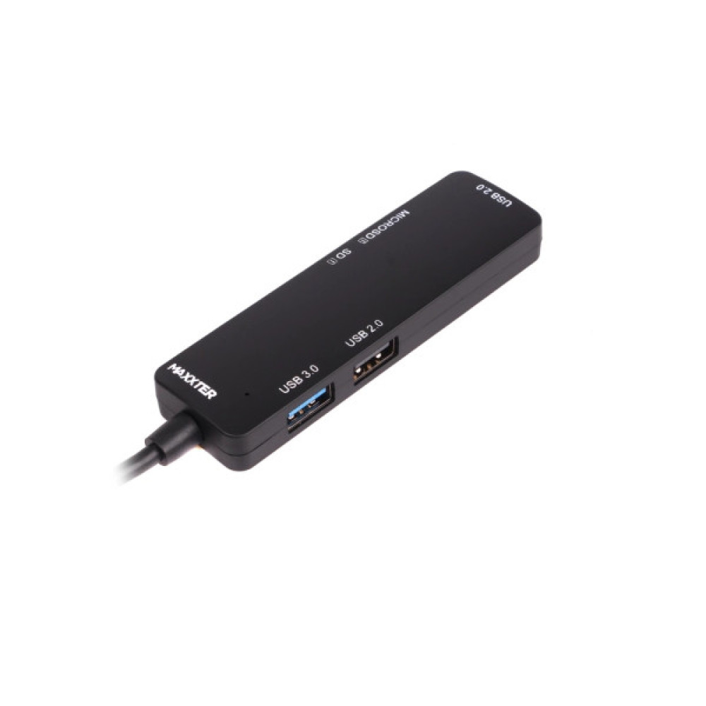 Концентратор Maxxter USB-C to 1xUSB 3.0 + 2xUSB 2.0 + SD/TF (HU3C-3PTF-01)