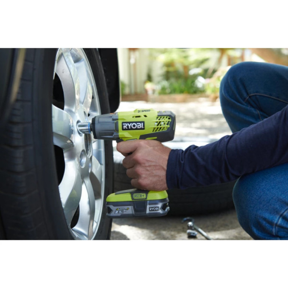 Гайковерт ударний акумуляторний Ryobi ONE+ R18IW3-0 18В 400Нм 2900об/хв 1/2" 3 швидкості 1.6кг без АКБ та ЗП