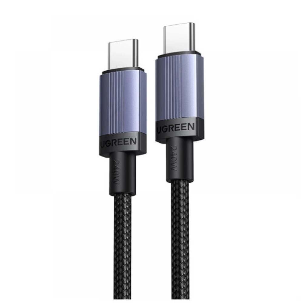 Дата кабель USB-C to USB-C 0.5m 100W 480Mbps black Ugreen (65831)