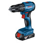 Шурупокрут-дриль ударний акумуляторний Bosch Professional GSB 185-LI 18В 2х2.0А·год 50Нм 500·1900об·хв кейс 1кг