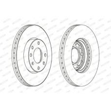 Гальмівний диск FERODO DDF1041