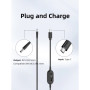 Кабель живлення USB-C to DC 5.5x2.5mm 1.0m 5V/9V/12V/15V/20V/28V 140W black XoKo (XK-K695)