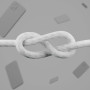 Кабель Belkin USB-C > Lightning заряджання/синхронізації 30Вт PD, 1м, плетений, силіконовий, з ремінцем на магніті, білий