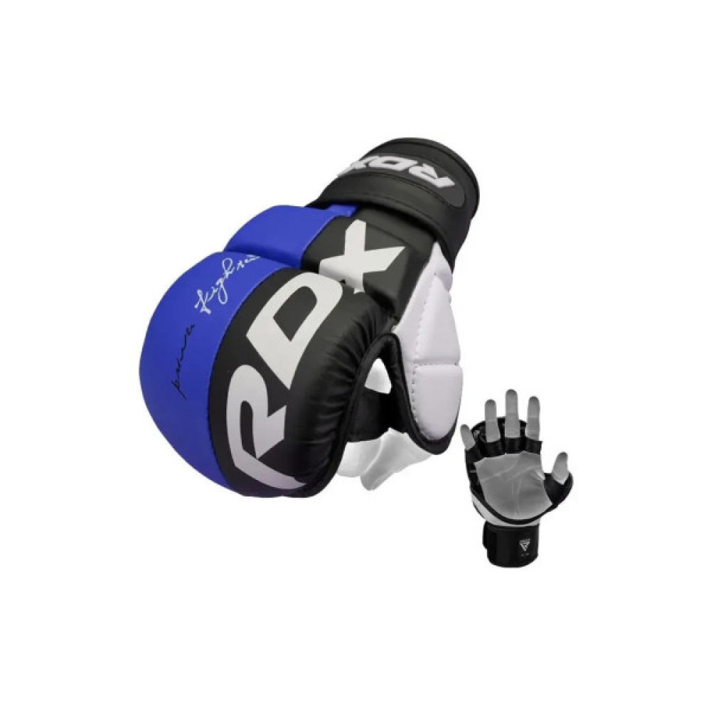 Рукавички для MMA RDX T6 Plus Rex Blue XL (GGR-T6U-XL+)