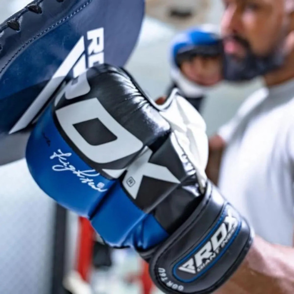 Рукавички для MMA RDX T6 Plus Rex Blue XL (GGR-T6U-XL+)