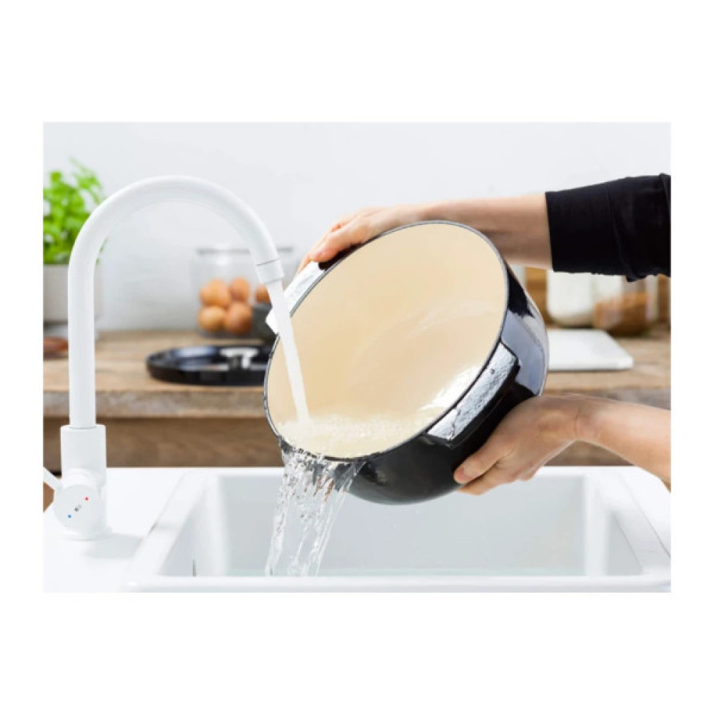 Каструля KitchenAid чавунна з кришкою 5,2 л Чорна (CC006061-001)