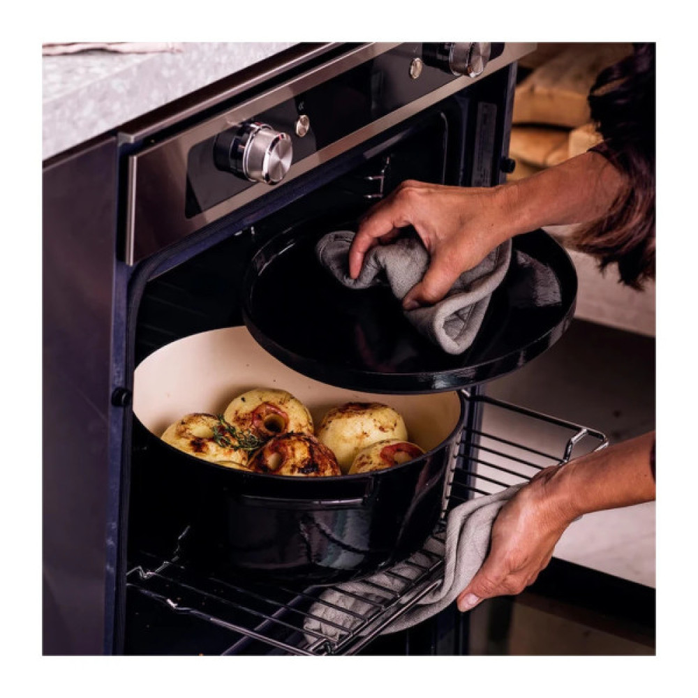 Каструля KitchenAid чавунна з кришкою 5,2 л Чорна (CC006061-001)