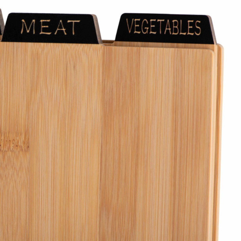 Дошка для нарізання Ardesto Midori, Набір 3шт, 23.5х7.5х27см, бамбук, метал (AR1427B)