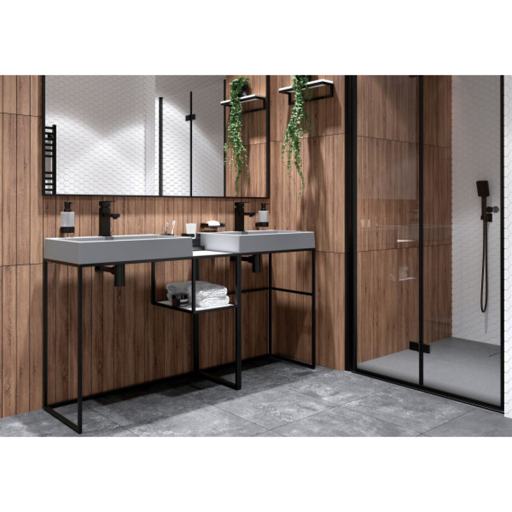 Дозатор для мила, настінний Deante Round, 200мл, чорний