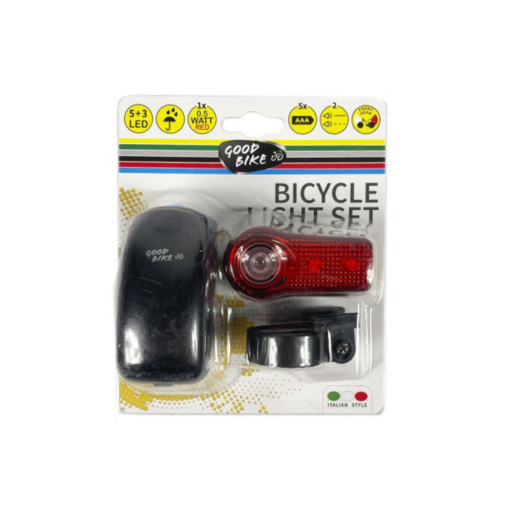 Комплект велофар Good Bike Twins 2 режима 5+3 LED (92306-IS)