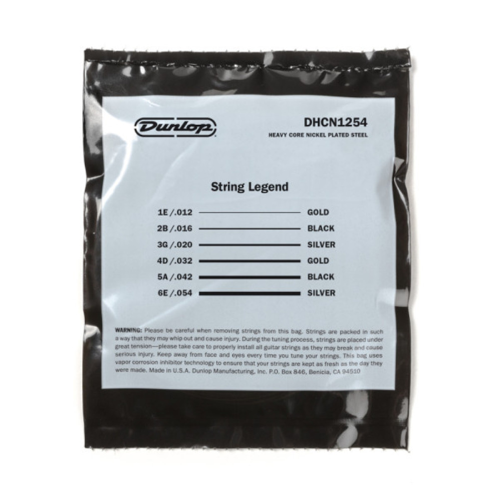 Струни для гітари Jim Dunlop Heavy Core Electric Guitar Strings (12-54) (DHCN1254)