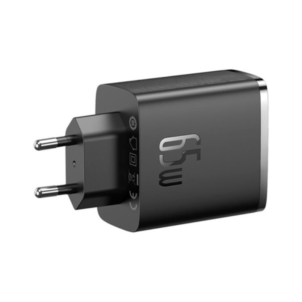 Зарядний пристрій Baseus Cube Pro Fast Charger 2C+U 65W black (P10152301113-00)