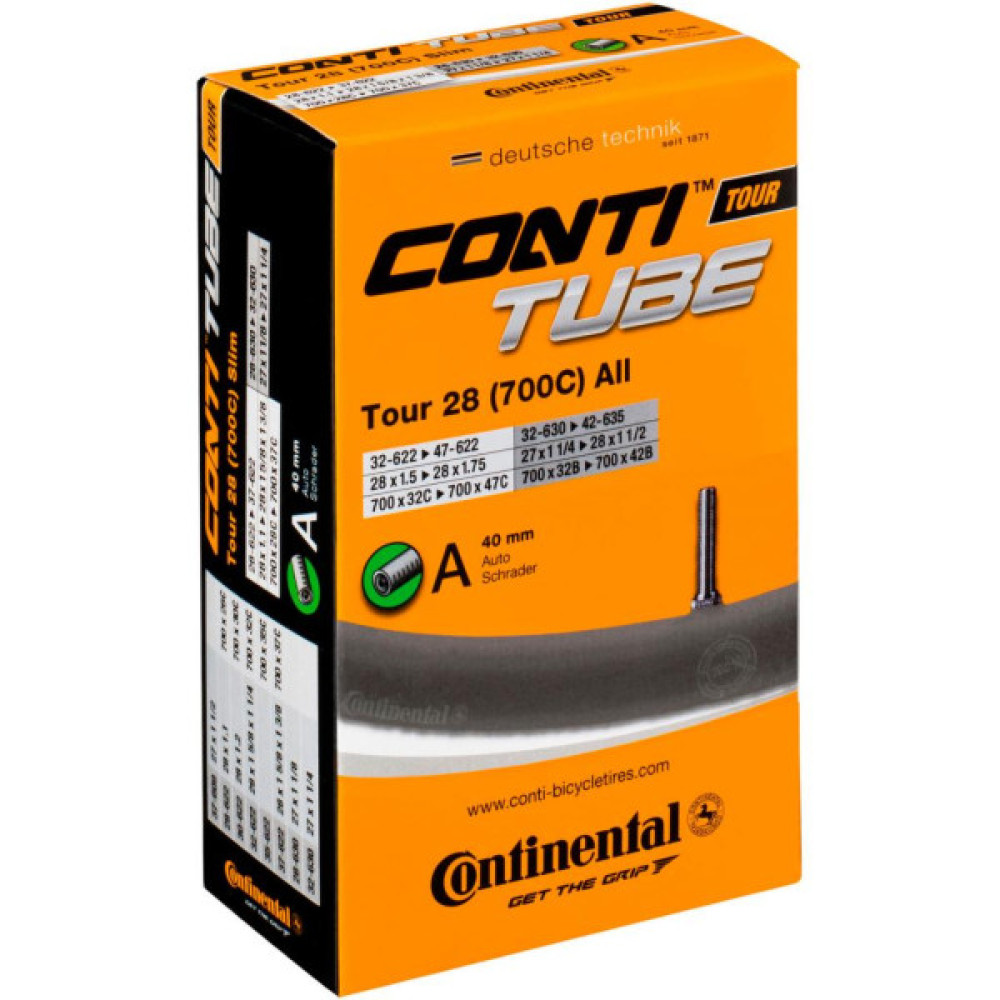 Велосипедна камера Continental Tour 28" All 32-622 / 47-622 RE AV40mm (182001)