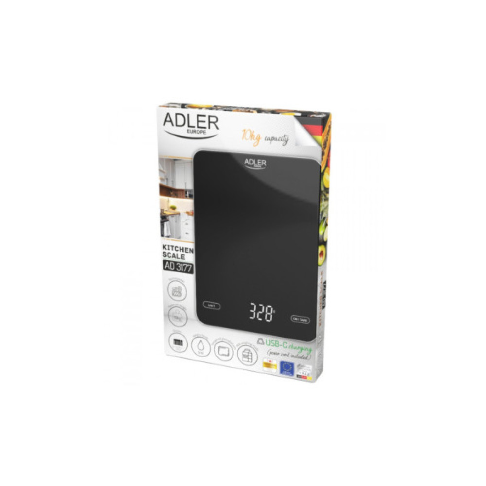 Ваги кухонні Adler AD 3177 black
