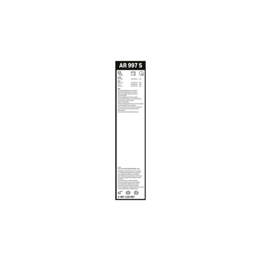 Щітка склоочисника Bosch 3 397 118 997