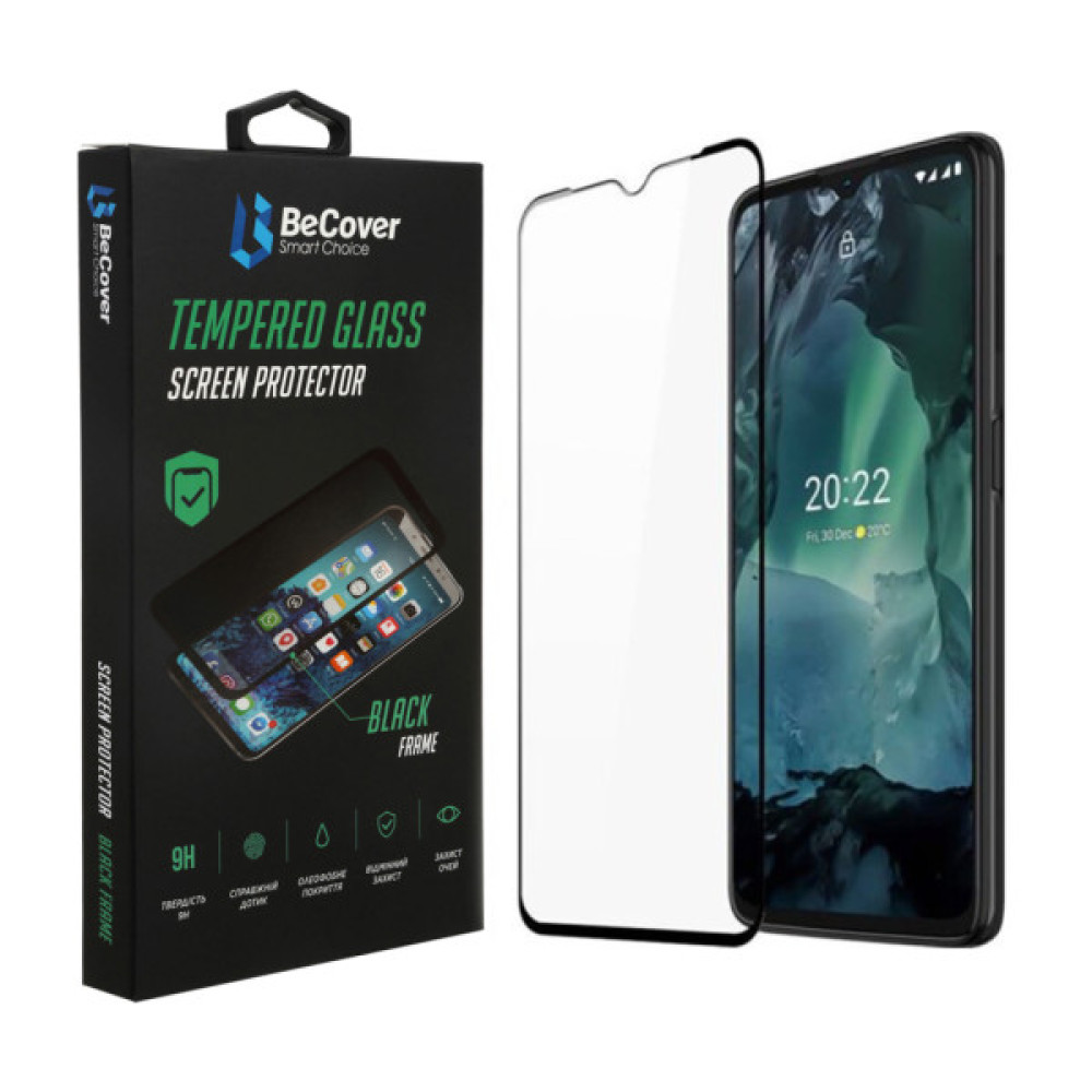 Скло захисне BeCover Nokia G21 / G11 / G11 Plus Black (707603) Скло захисне BeCover Nokia G21 / G11 / G11 Plus Black (707603)