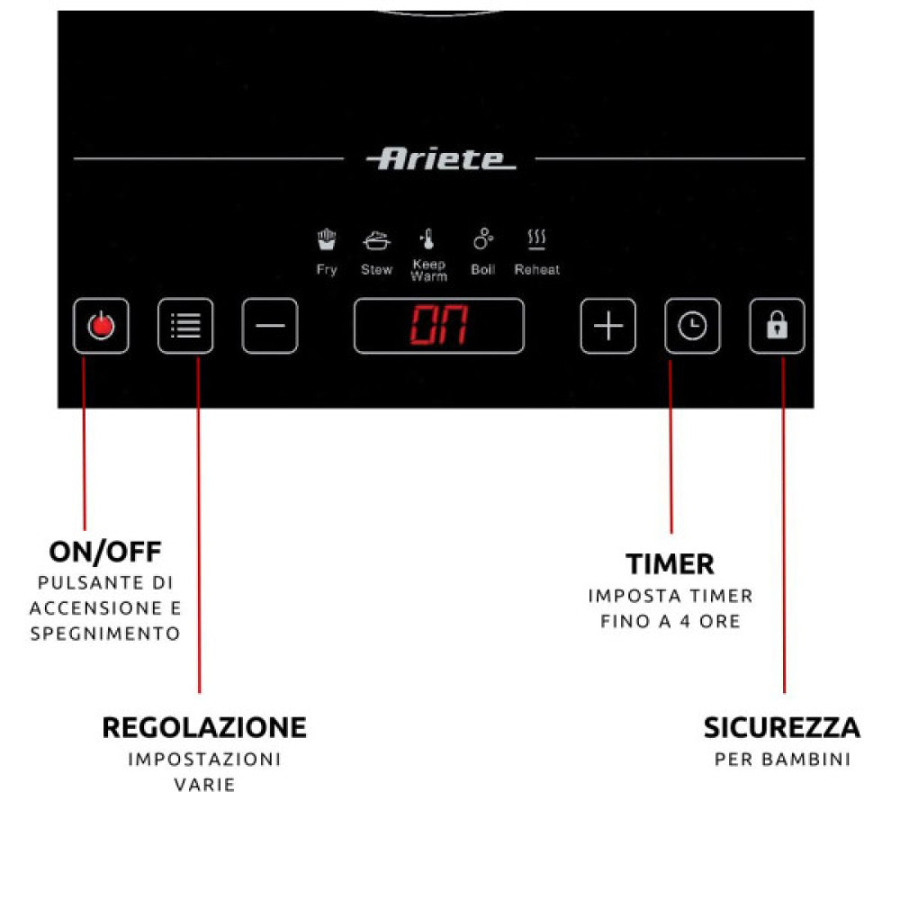 Настільна плита Ariete 1997 (00C199700AR0)
