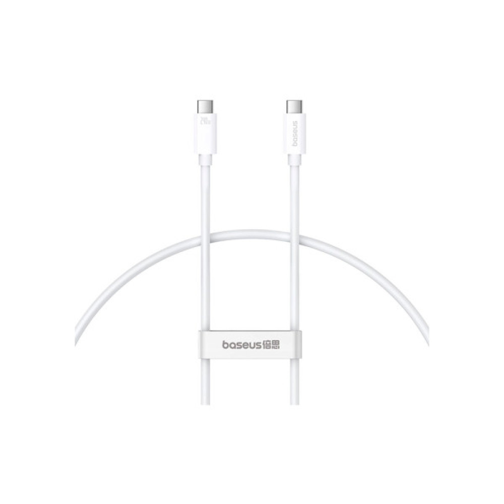Дата кабель USB-C to USB-C 1.8m Superior USB4 Fast Charging 240W moon white Baseus (P10365200211-05)