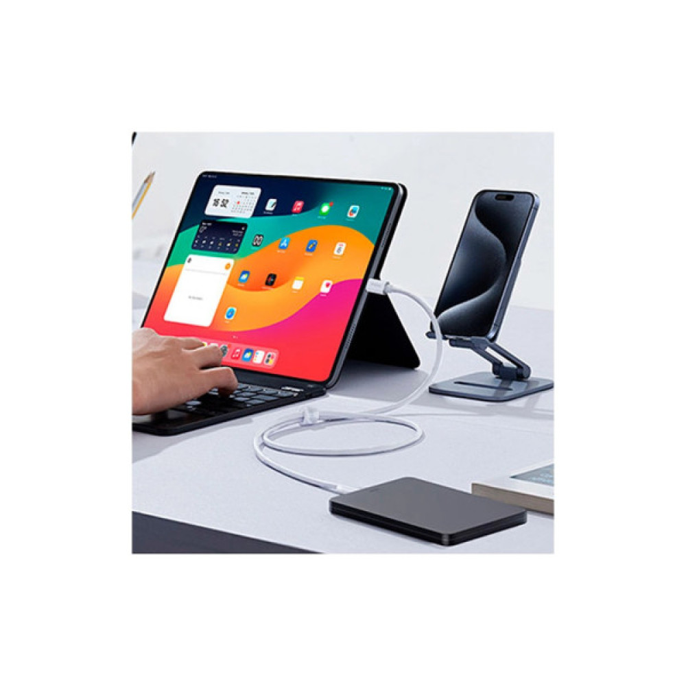 Дата кабель USB-C to USB-C 1.8m Superior USB4 Fast Charging 240W moon white Baseus (P10365200211-05)