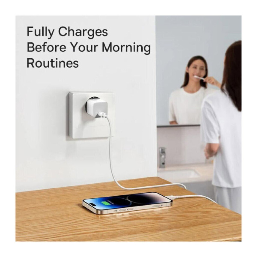 Зарядний пристрій Baseus GaN5 Fast Charger USB-C 20W white (CCGN050102)