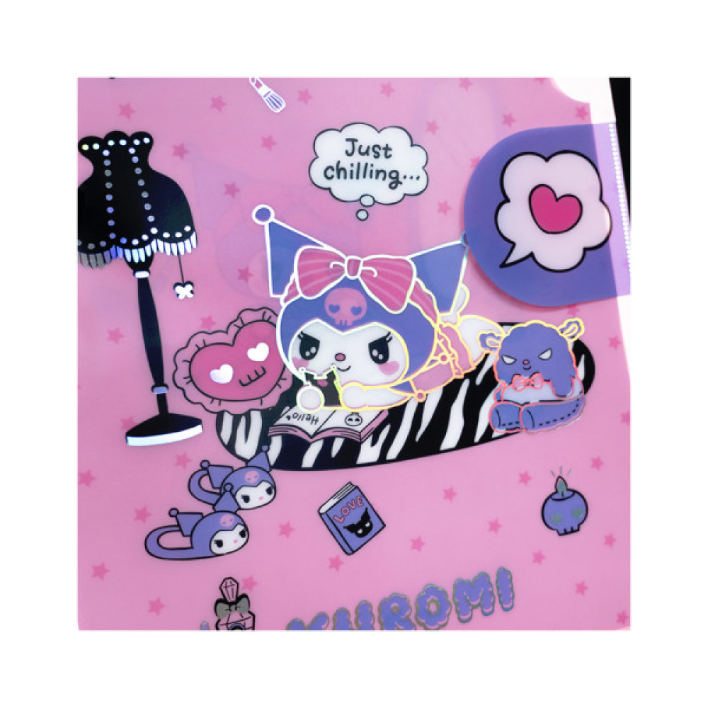 Папка - куточок Kite із клапаном A4 Kuromi- 2 (HK25-248-2)