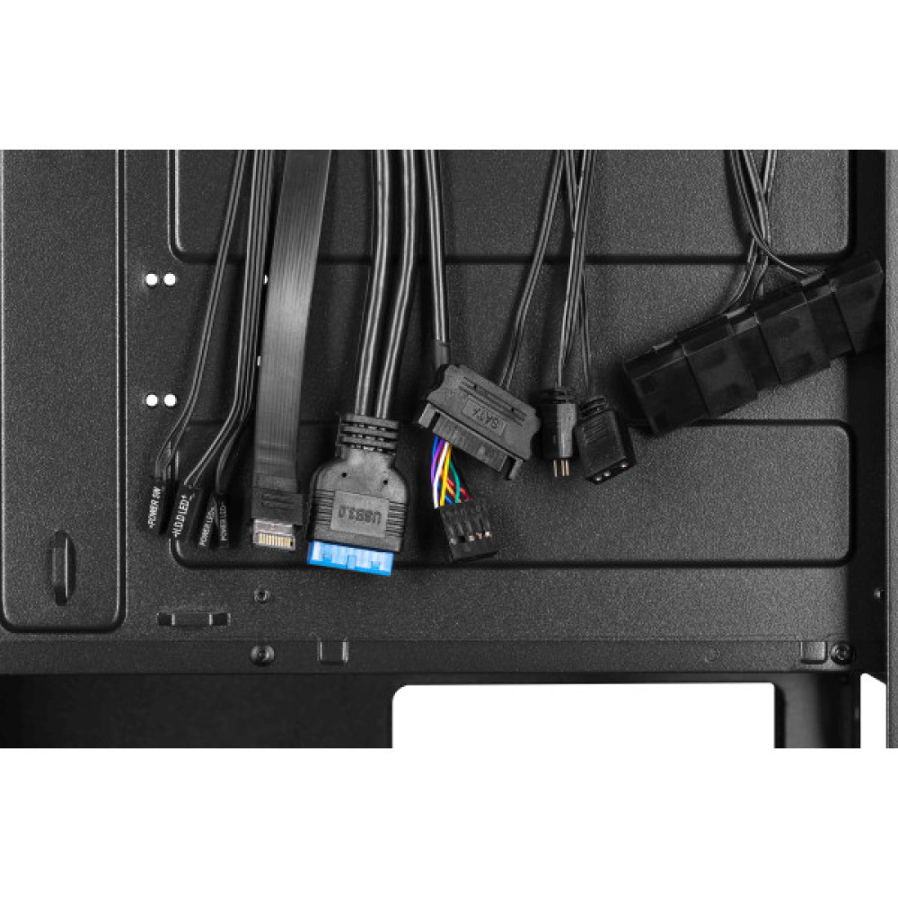 Корпус 2E GAMING Infinity G205A без БЖ 2xUSB3.0, 1xUSBType-C, 1x120мм ARGB, 2x120мм, VGA 345мм, LCS ready, TG Side Panel, ATX, чорний