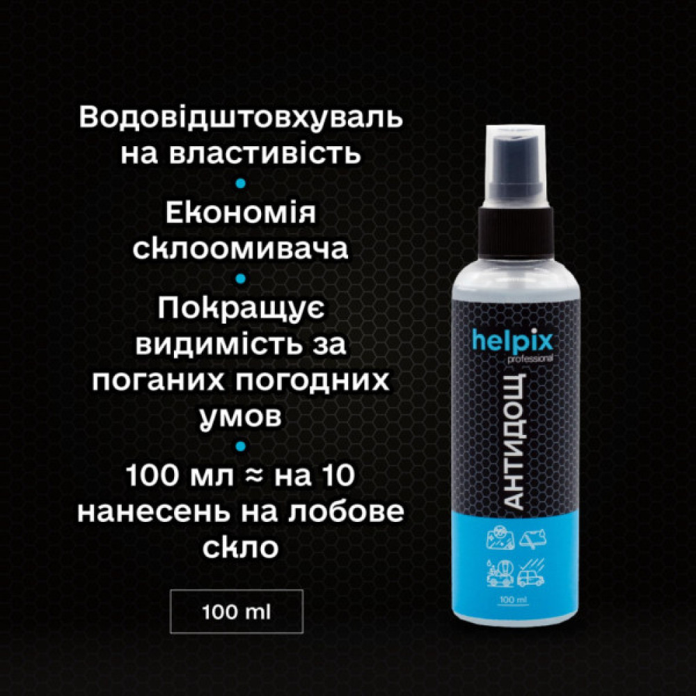 Автомобільний очисник Helpix Антидощ 100 мл
