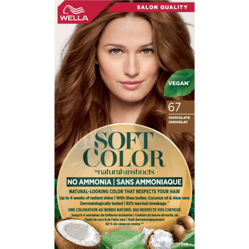 Фарба для волосся Wella Soft Color Безаміачна 67 - Шоколад (3614228865791)