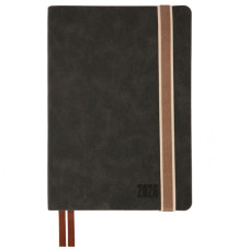 Тижневик Leo planner А5 датований 2026 "Trend", м‘який, чорний, 368 сторінок (252693)