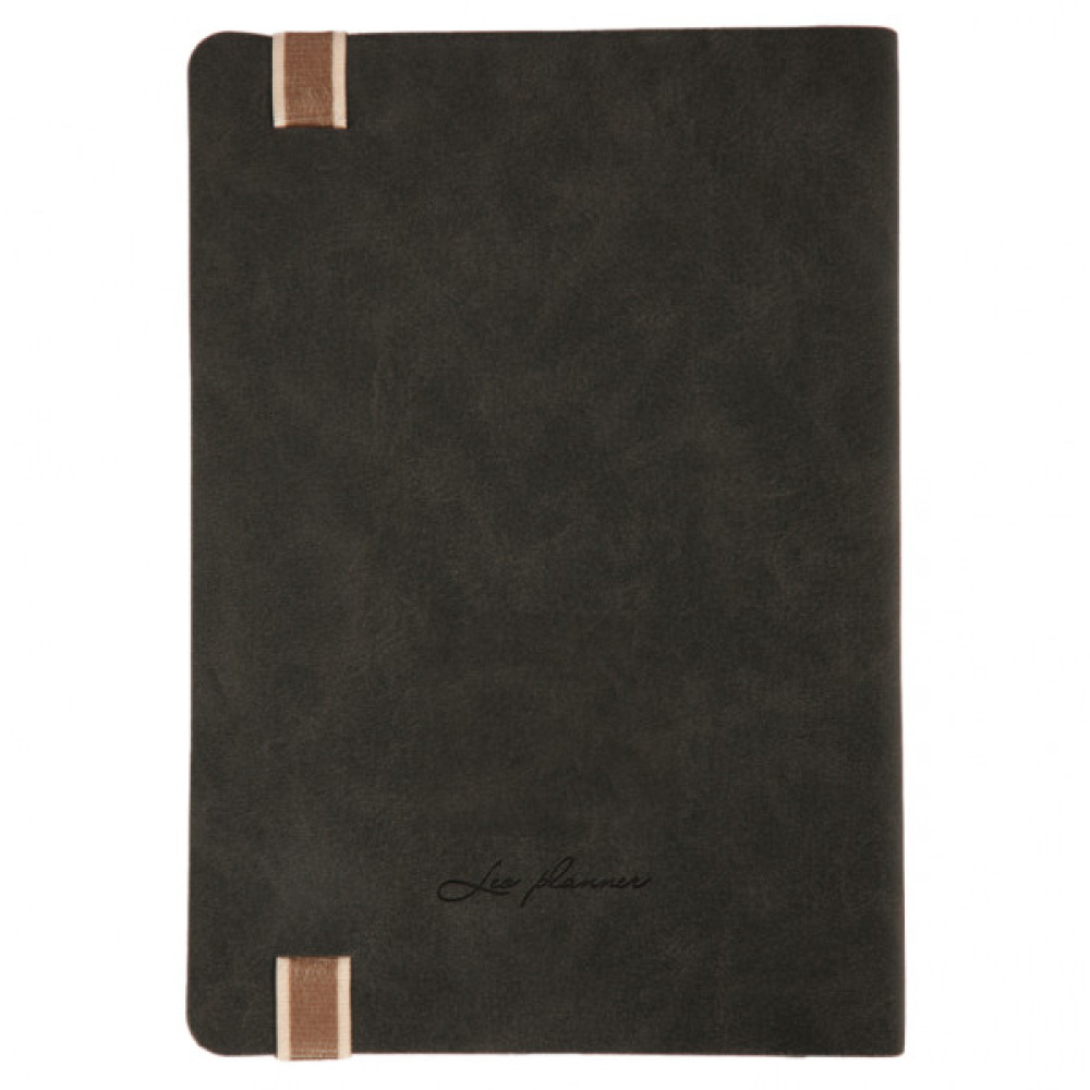 Тижневик Leo planner А5 датований 2026 "Trend", м‘який, чорний, 368 сторінок (252693)