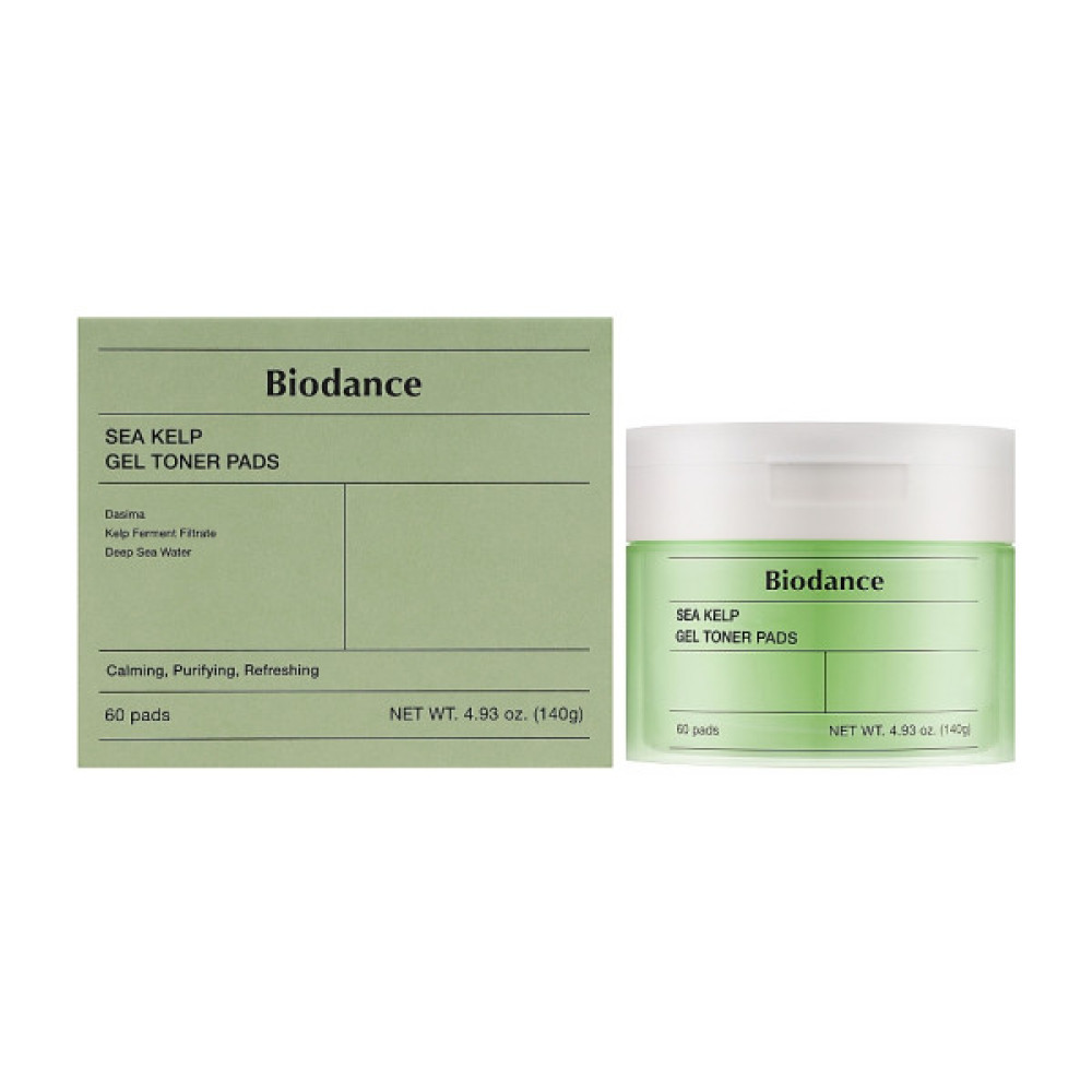 Патчі для обличчя Biodance Sea Kelp Gel Toner Pads 60 шт. (8809891183678)