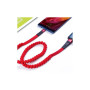Дата кабель USB 2.0 AM to Micro 5P 1.2m 2.1A spring red XO (NB127-M-RD)