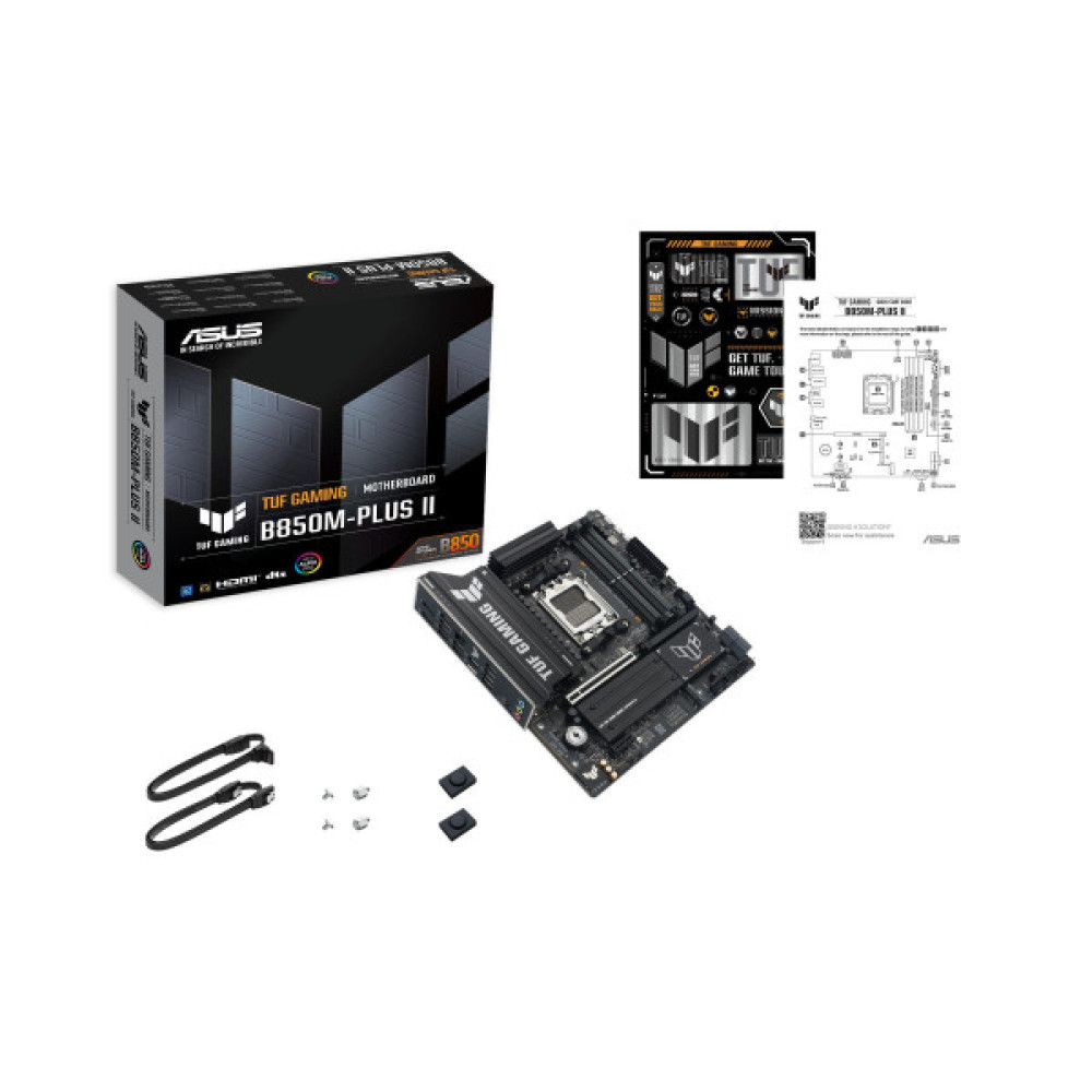 Материнcька плата ASUS TUF GAMING B850M-PLUS II sAM5 B850 4xDDR5 M.2 HDMI DP mATX
