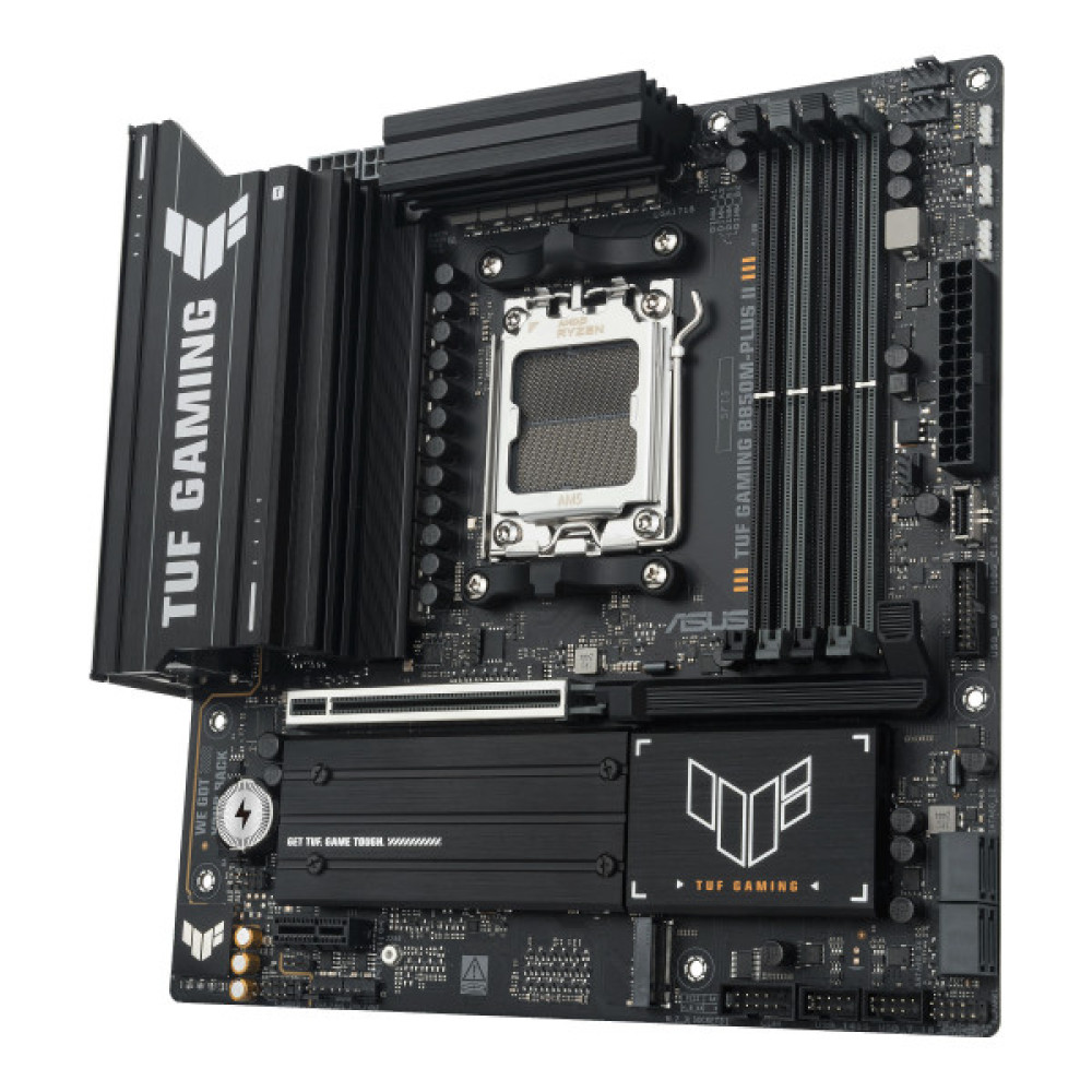 Материнcька плата ASUS TUF GAMING B850M-PLUS II sAM5 B850 4xDDR5 M.2 HDMI DP mATX