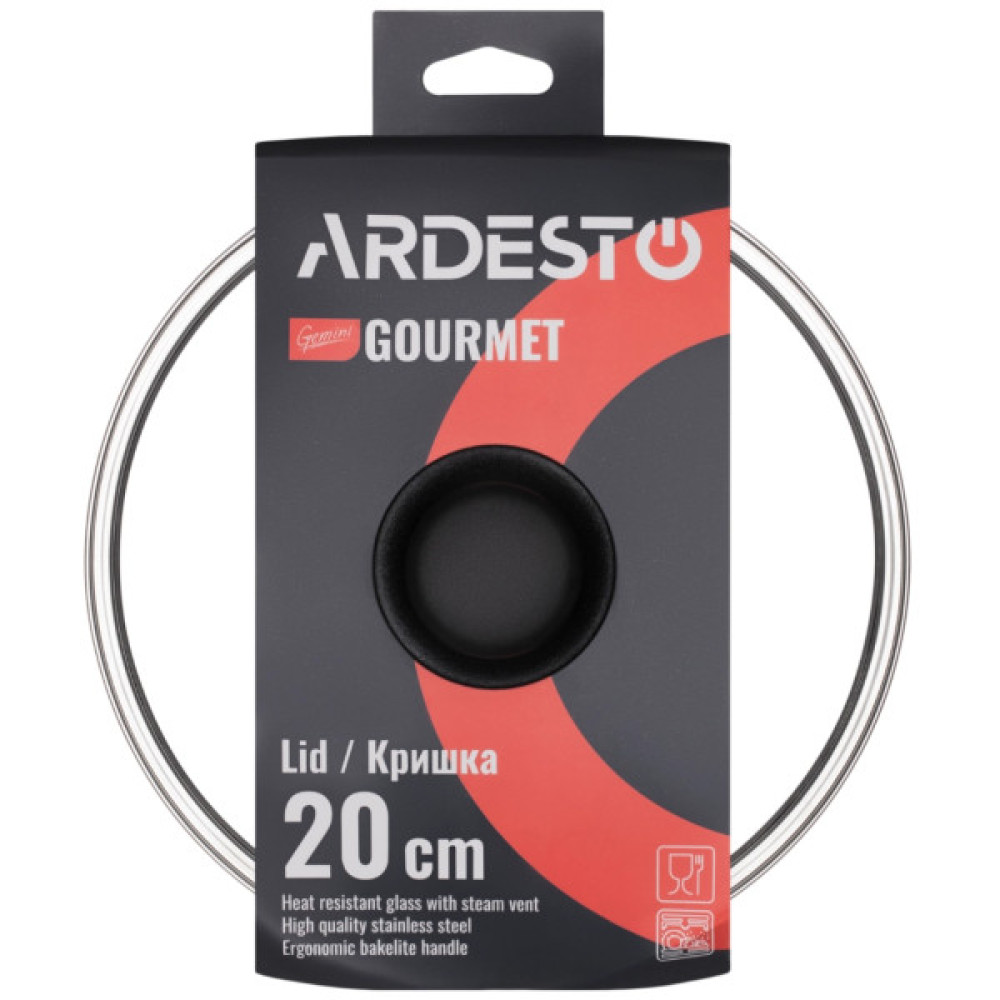Сковорода ARDESTO Gemini Gourmet Aosta з кришкою 28 см (AR1928GMP)