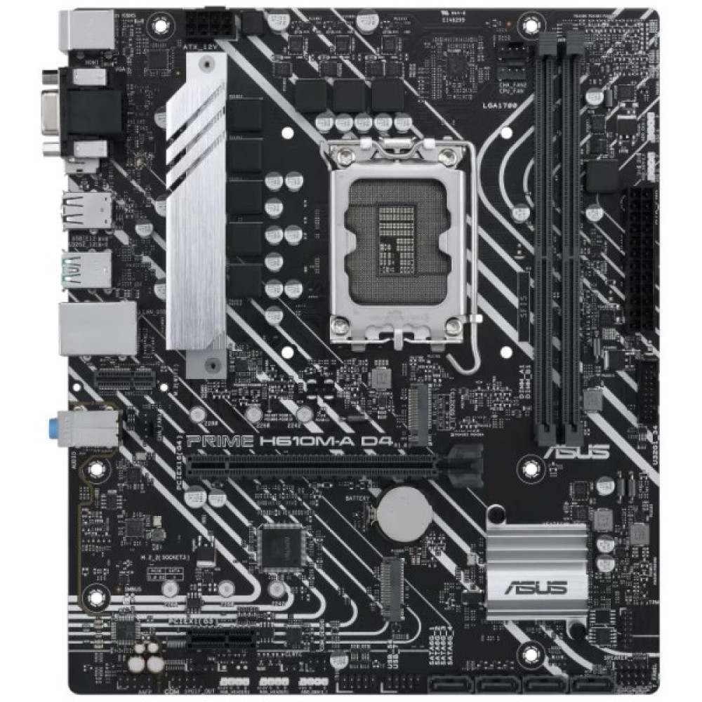 Материнcька плата ASUS PRIME H610M-A D4-CSM s1700 H610 2xDDR4 M.2 HDMI D-Sub DP mATX