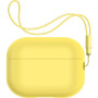 Чохол для навушників Armorstandart Silicone Case with straps для Apple Airpods Pro 2 Yellow (ARM68619) Чохол для навушників Armorstandart Silicone Case with straps для Apple Airpods Pro 2 Yellow (ARM68619)