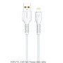 Дата кабель USB 2.0 AM to Lightning 1.0m 2.4A silicone white Denmen (DM-D42L-WH)