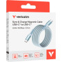 Дата кабель USB-C to USB-C 1.2m Magnetic 100W blue Verbatim (31856) Дата кабель USB-C to USB-C 1.2m Magnetic 100W blue Verbatim (31856)