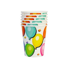 Стакани одноразові Maxi Balloons паперові 270 мл 6 шт. (MX44055)