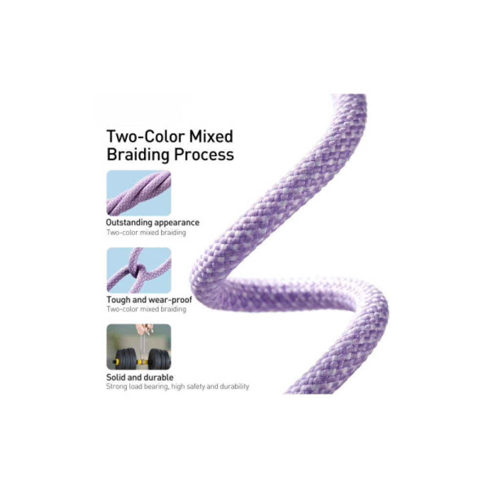 Дата кабель USB-C to Lightning 2.0m 20W purple Baseus (CALD000105)