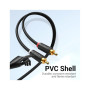 Кабель мультимедійний 2xRCA M to 2xRCA M 1.5m black Vention (BCMBG)