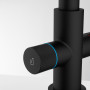 Змішувач для кухні Franke Lina J Clear Water 2.0, довж.виливу - 212 мм, поворотний, 1+1 фільтр, чорний матовий