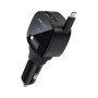 Зарядний пристрій Acefast 1xUSB-C PD95W + telescopic cable USB-C black (6974316285946)
