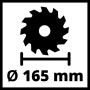 Пила дискова акумуляторна Einhell TE-CS 18/165-1LI - Solo PXC 18В 165х20 мм 2.6кг без АКБ та ЗП