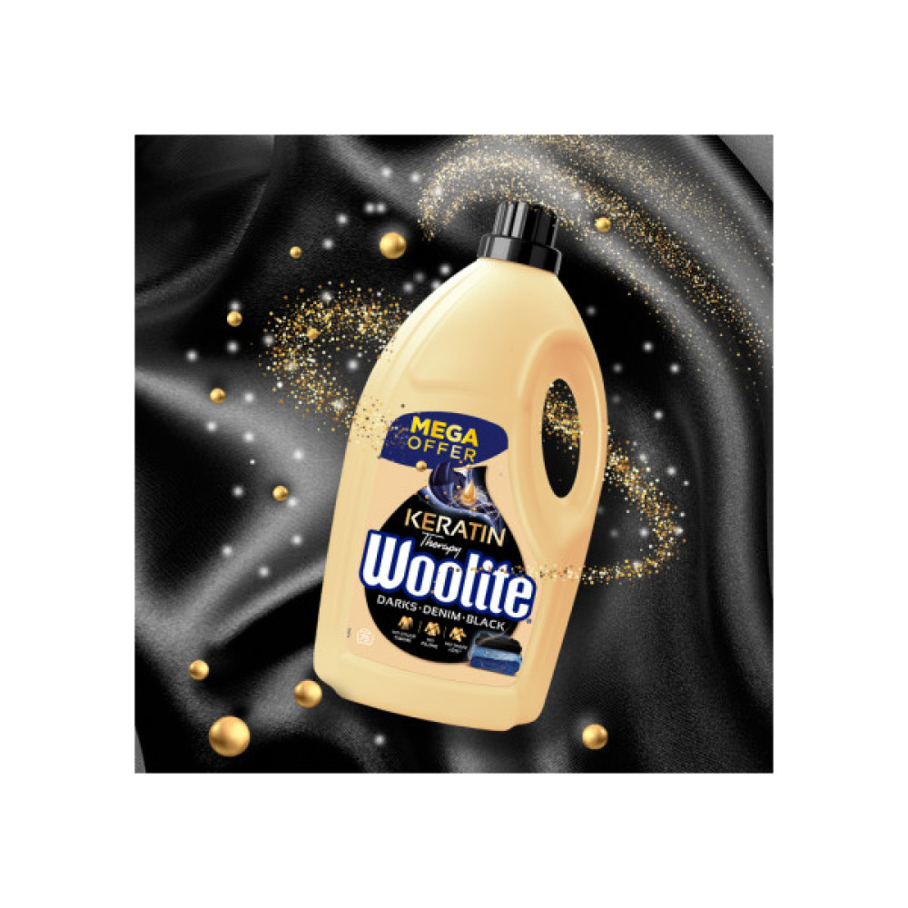 Гель для прання Woolite Для чорних, темних та джинсових тканин З кератином 4.5 л (5900627056945)