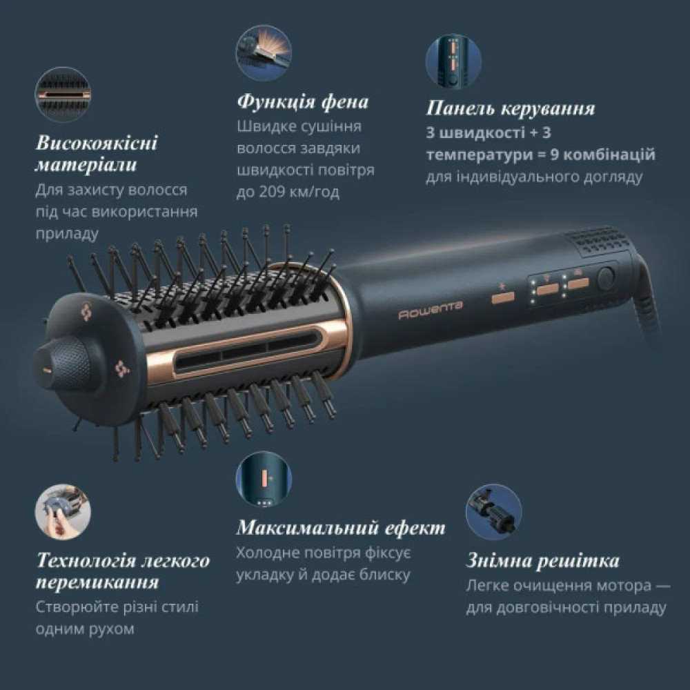Фен-щітка Rowenta UB9720E0