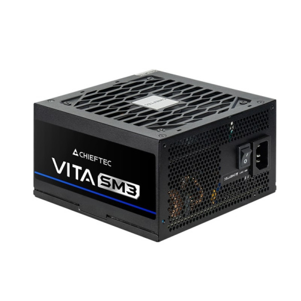 Блок живлення CHIEFTEC Vita SM3  (650W), >85%, 80+ Bronze, 120мм, 1xMB 24pin(20+4), 2xCPU 8pin(4+4), 3xMolex, 6xSATA, 2xPCIe 8pin(6+2), 1xPCIe GEN5 16pin, Modular