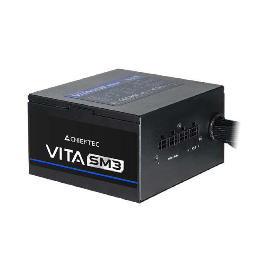 Блок живлення CHIEFTEC Vita SM3  (650W), >85%, 80+ Bronze, 120мм, 1xMB 24pin(20+4), 2xCPU 8pin(4+4), 3xMolex, 6xSATA, 2xPCIe 8pin(6+2), 1xPCIe GEN5 16pin, Modular