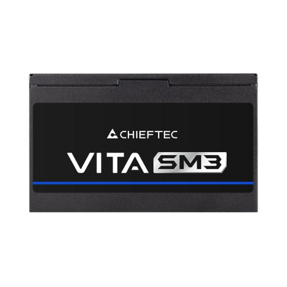 Блок живлення CHIEFTEC Vita SM3  (650W), >85%, 80+ Bronze, 120мм, 1xMB 24pin(20+4), 2xCPU 8pin(4+4), 3xMolex, 6xSATA, 2xPCIe 8pin(6+2), 1xPCIe GEN5 16pin, Modular
